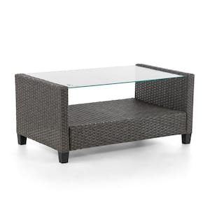 Valo Gray Rectangle Metal Outdoor Coffee Table