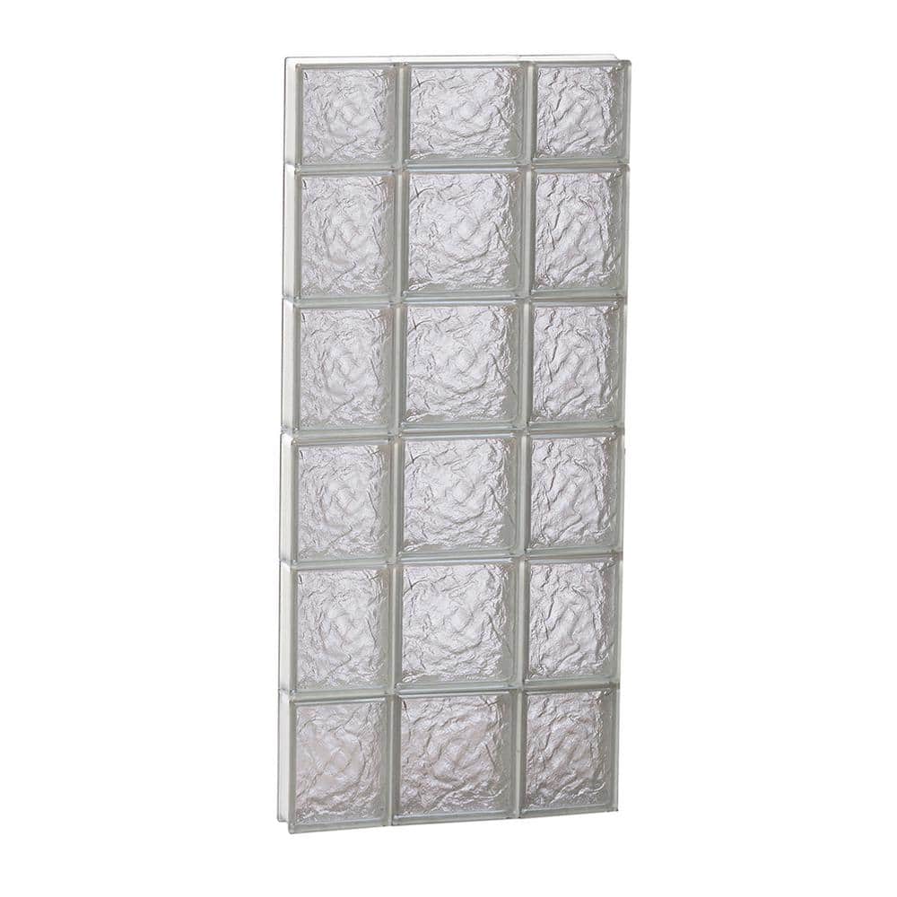 19.25 in. x 44.5 in. x 3.125 in. Frameless Ice Pattern Non-Vented Glass Block Window price history on PriceWatchPro