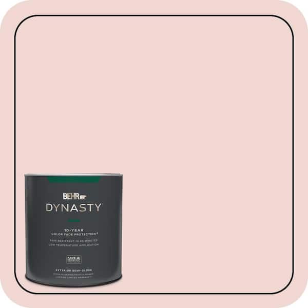 BEHR DYNASTY 1 qt. #150E-1 Delicate Blush Semi-Gloss Exterior Stain-Blocking Paint & Primer