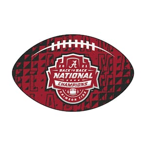 University of Alabama 2021-22 National Champions Football Rug - 20.5in. x 32.5in.