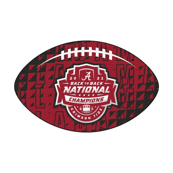 FANMATS University of Alabama 2021-22 National Champions Football Rug - 20.5in. x 32.5in.