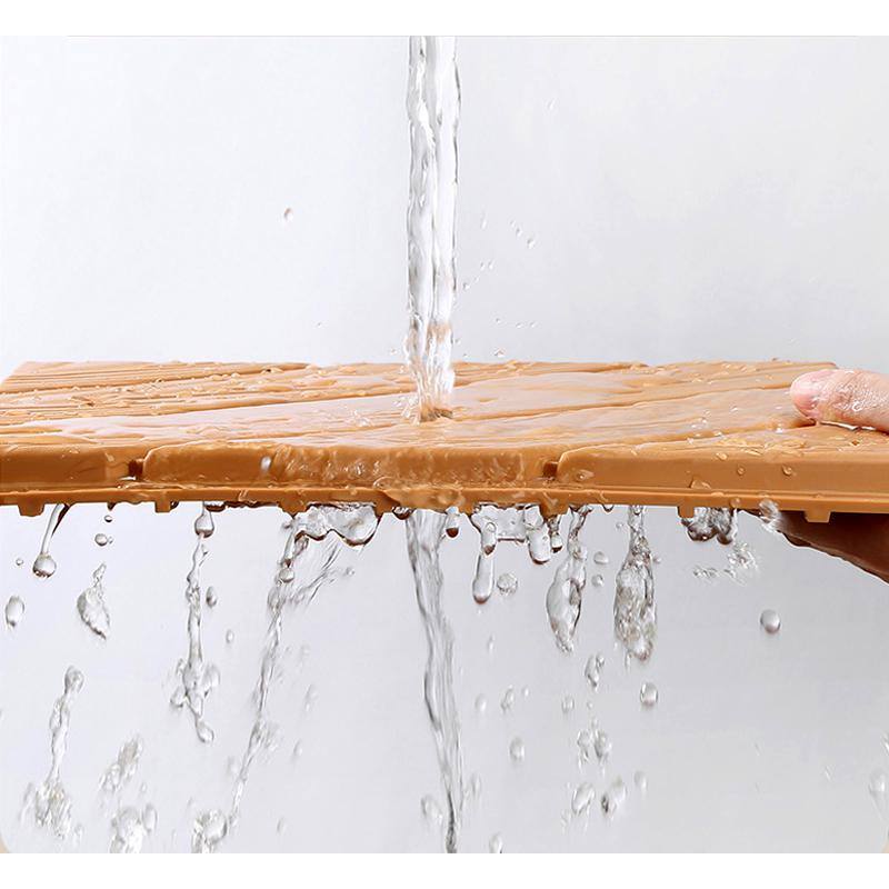 12x12 in Wood Color Interlocking Plastic Composite Deck Tiles, Set of 35