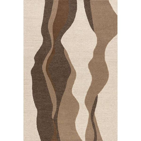 Dolpo Wool Beige 10 ft. x 14 ft. Indoor/Outdoor Patio Area Rug