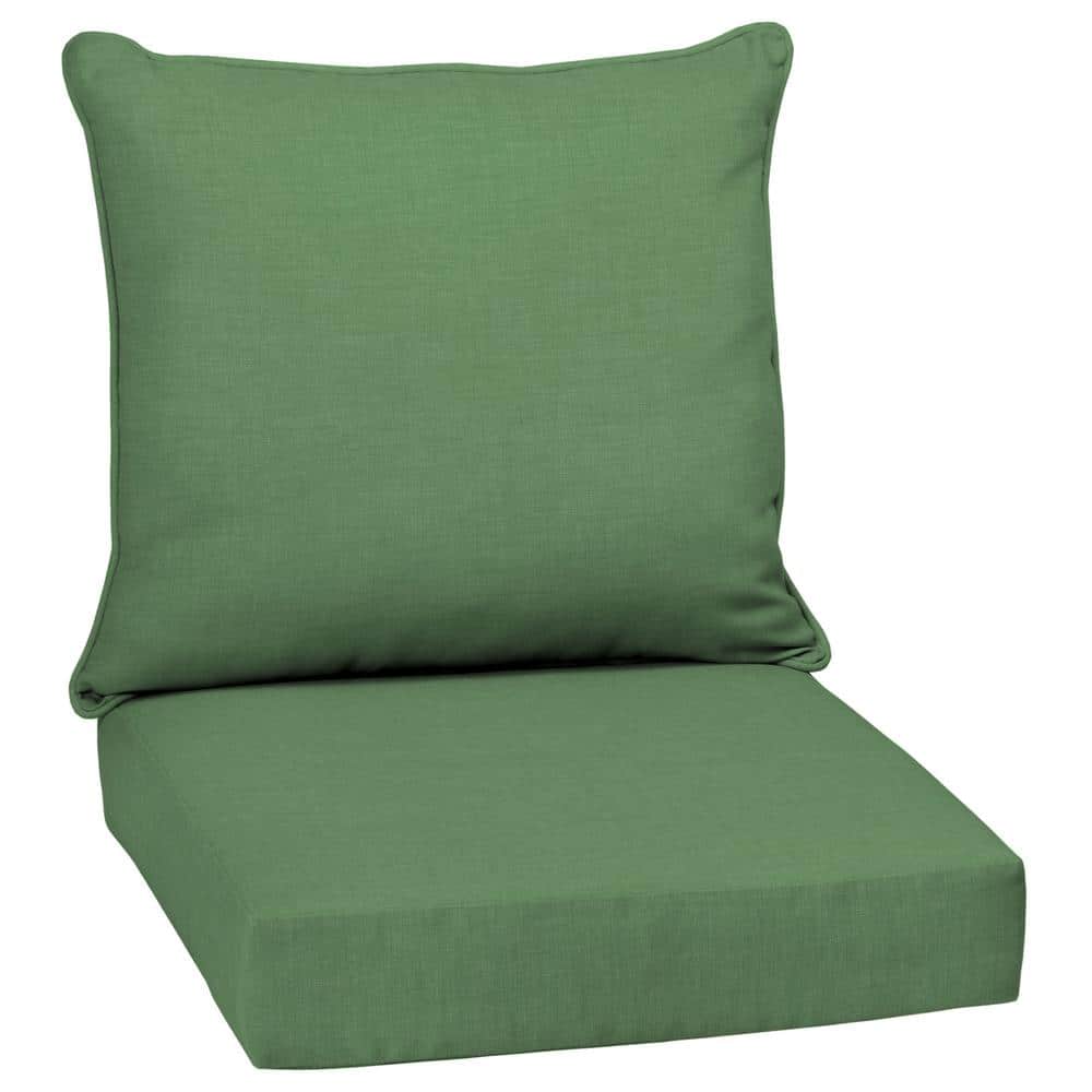 Moss Green Deep Seat Outdoor Cushion Set, 24 x 24, Polyester