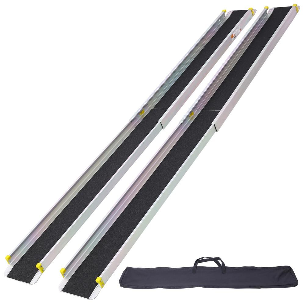 7 ft. Adjustable Wheelchair Telescoping Track Ramps with Bag