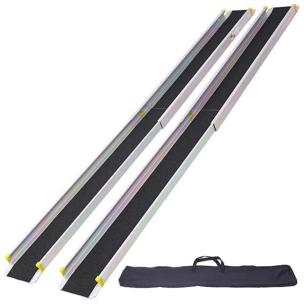 Unbranded 7 ft. Adjustable Wheelchair Telescoping Track Ramps with Bag