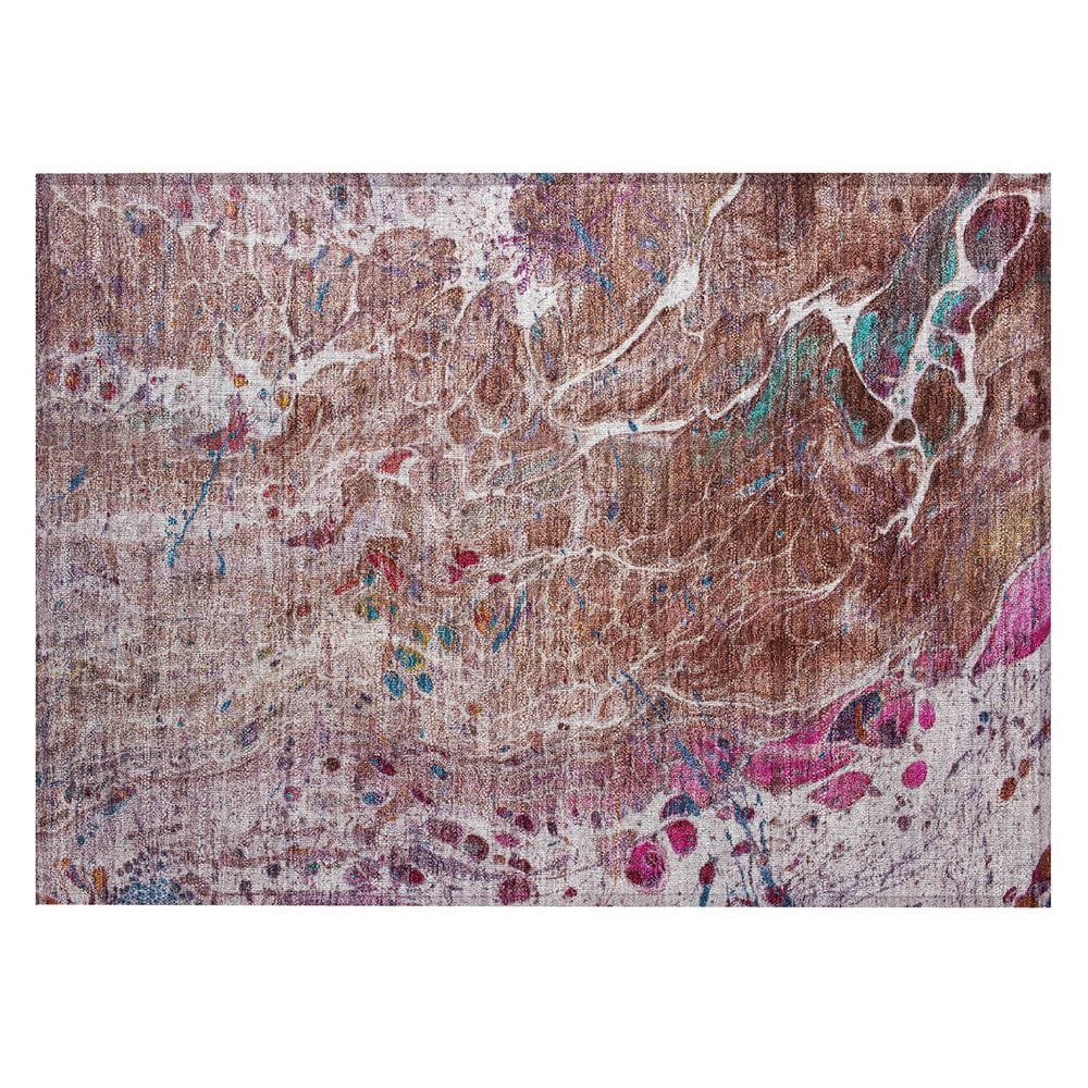 Chantille Machine Washable Indoor/Outdoor Abstract ACN2730 Paprika 3 ft. x 4 ft. Area Rug price history on PriceWatchPro