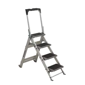 4 ft. Aluminum Step Stool with 300 lbs. Load Capacity Type IA Duty Rating