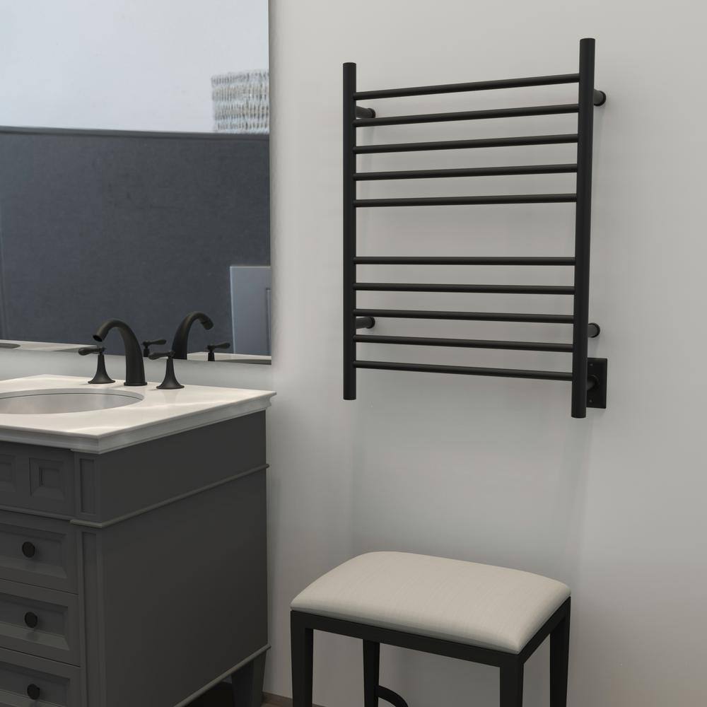 Matte Black Stainless Steel Wall Mounted Towel Warmer