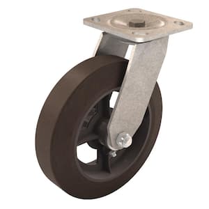 8 in. Solid Rubber Swivel Caster for Mortar Buggy