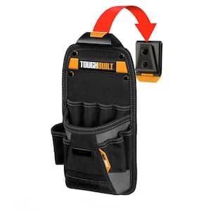 ClipTech Technician Pouch in Black with 11-pockets, snug-fit screwdriver loops and long handle tool loops