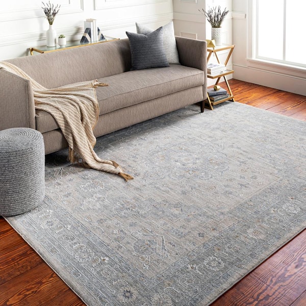 Warwick Denim/Tan 9 ft. x 12 ft. Indoor Area Rug