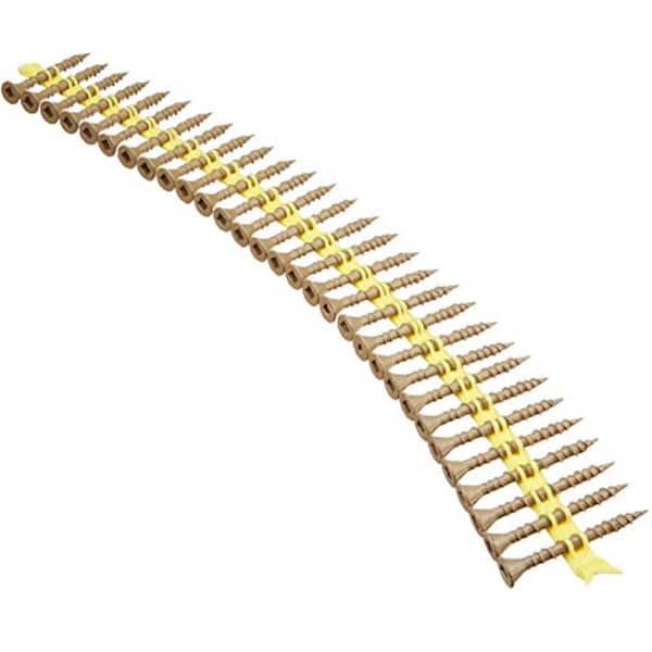 Simpson StrongTie 8 x 15/8 in. Star Drive Flat Head DeckDrive DSV Collated Wood Screws