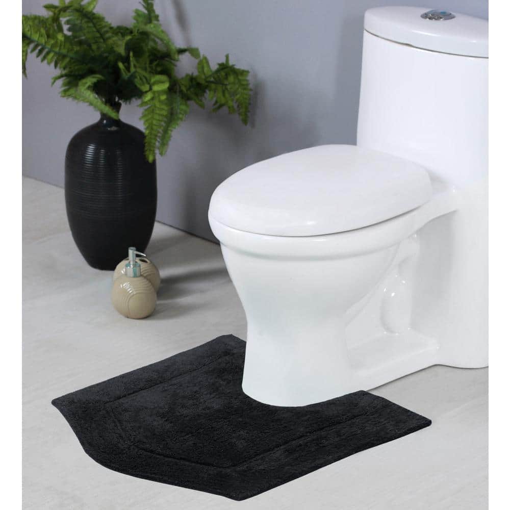 Smart Linen 3 Piece Bathroom Rug Set Includes Bath Rug, Contour Mat and  Toilet Lid Cover, Machine Washable, Super Soft Microfiber & Non Slip Bath  Rugs
