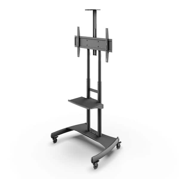KANTO MTM82PL Height Adjustable Mobile TV Cart with Device & Camera Shelf for 50 - 82 in TVs
