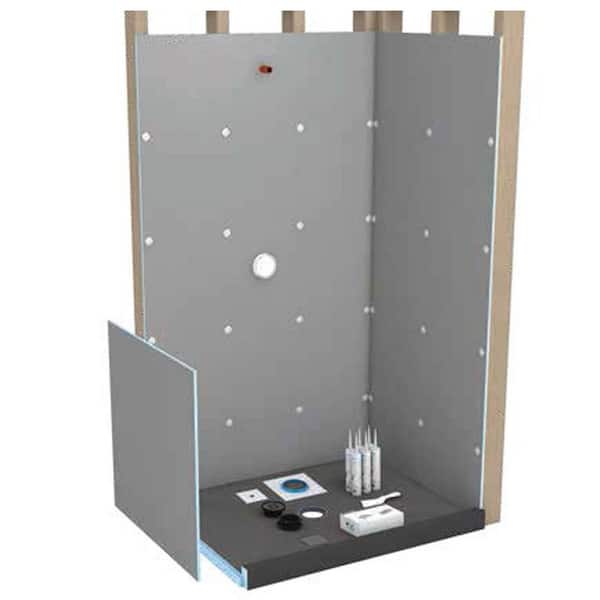 wedi Fundo 48 in. W x 72 in. L Shower Kit