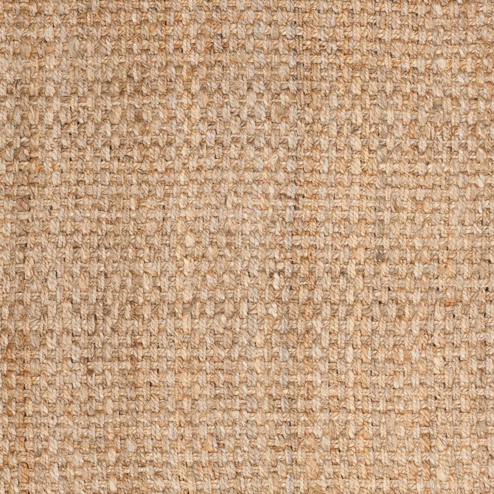 Natural Jute Hand-Knotted Square Area Rug, 4' x 4'