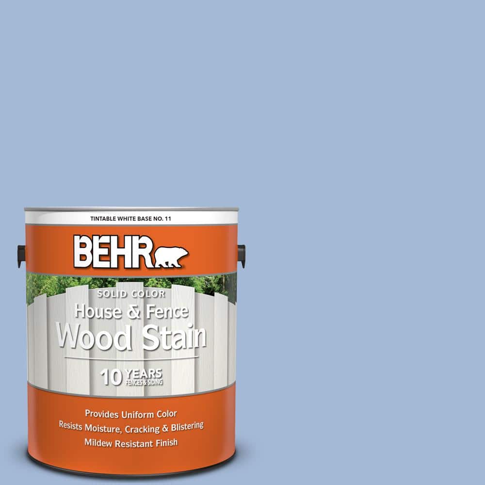 1 gal. #M530-3 Perennial Blue Solid Color House and Fence Exterior Wood Sta