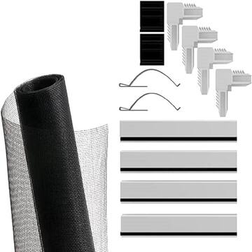 Window Screen Kit with Mesh 36 in. White