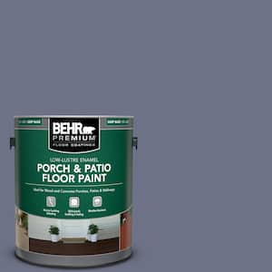 1 gal. #PPU16-17 Blue Aura Low-Lustre Enamel Interior/Exterior Porch and Patio Floor Paint