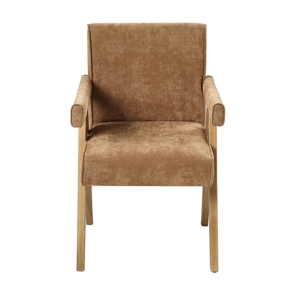 Acme Furniture Sojourn Chocolate Chenille Arm Chair (Set of 2 Acme Furniture Sojourn Chocolate Chenille Arm Chair (Set of 2