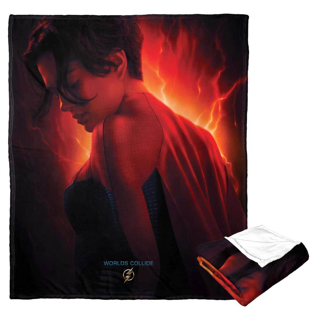 THE NORTHWEST GROUP Wb The Flash Supergirl Silk Touch Multi-Colored Throw