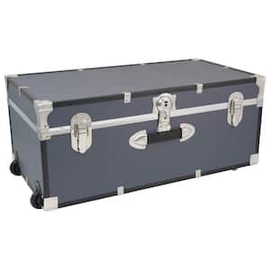 Seward Rover 30 in. Gray Trunk with Wheels and Lock, 12.25 in H x 15.75 in D, Engineered Wood