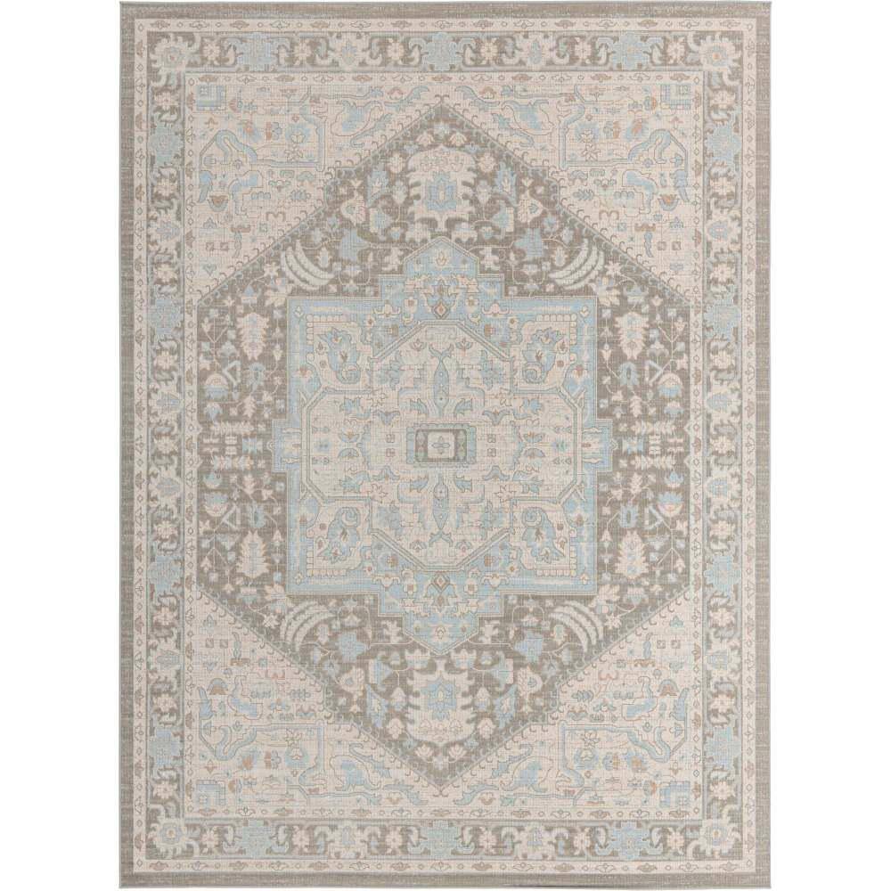 Unique Loom Whitney Milano Cloud Gray 9 ft. x 12 ft. Area Rug 3154900 ...