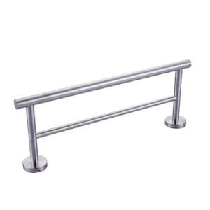 16 in. Wall Mount Towel Bar in Brushed Nickel