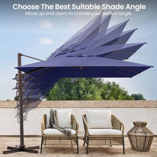 best large patio umbrella for wind SUPERJARE 13FT Outdoor Patio, Double sided Pool Umbrellas with Fade Resistant Canopy, Table Umbrella for Deck, Market, Backyard save much space3 Pellebant 9 ft. x 12
