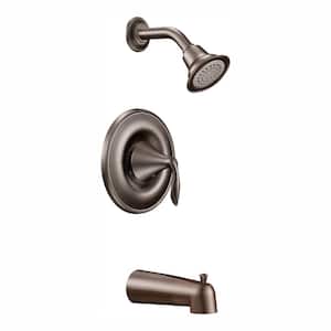 Eva 1-Handle Posi-Temp Tub and Shower Faucet Trim Kit with Eco-Performance in Oil Rubbed Bronze (Valve Not Included)