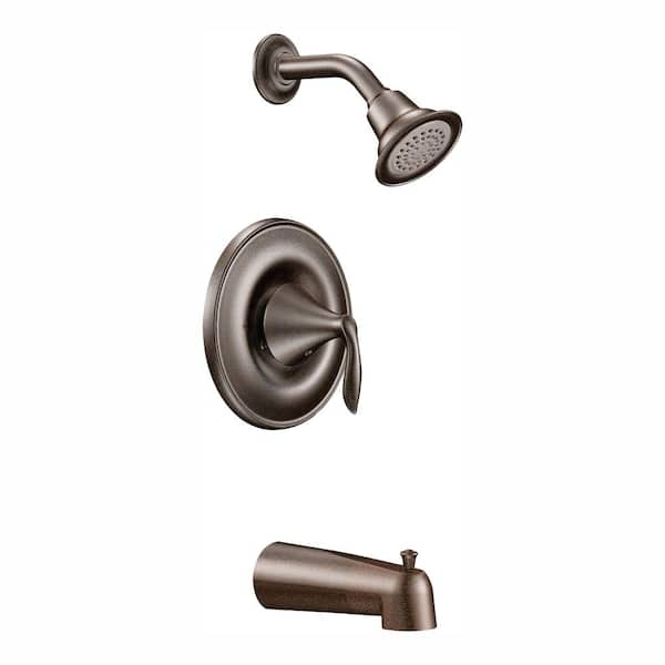 MOEN Eva 1-Handle Posi-Temp Tub and Shower Faucet Trim Kit with Eco-Performance in Oil Rubbed Bronze (Valve Not Included)