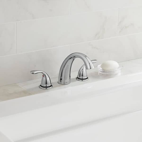 Builders 2-Handle Deck-Mount Roman Tub Faucet in Polished Chrome