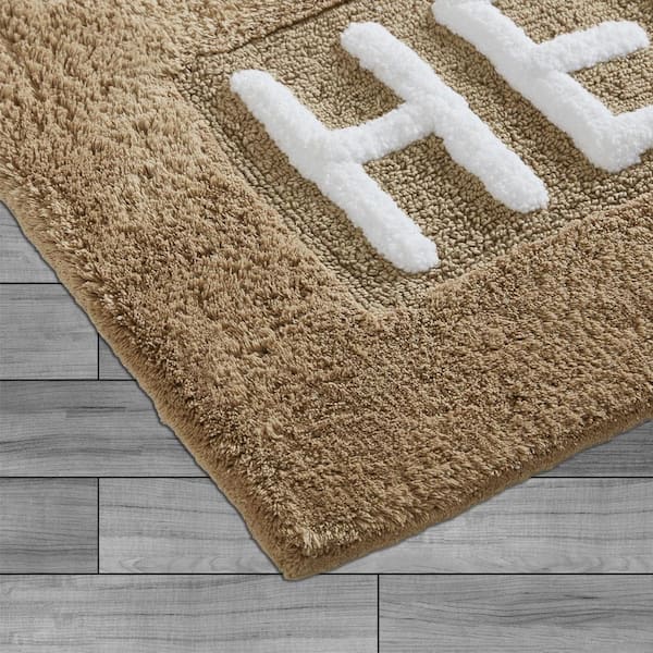 Novelty "Hers" Linen 21 in. x 34 in. 100% Cotton Bath Rug