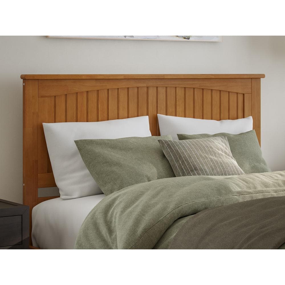 Nantucket Light Toffee Queen Wood Platform Bed with Storage Drawers