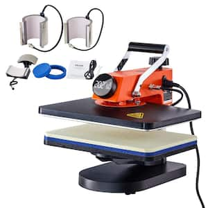 Heat Press Machine 6 in. 1 Heat Press Sublimation Machine for DIY T-Shirts/Hats/Mugs/Heat Transfer Projects