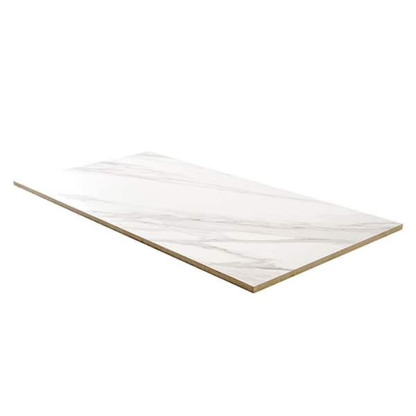 TrafficMaster Strata 12 in. x 24 in. Matte Ceramic Marble Look
