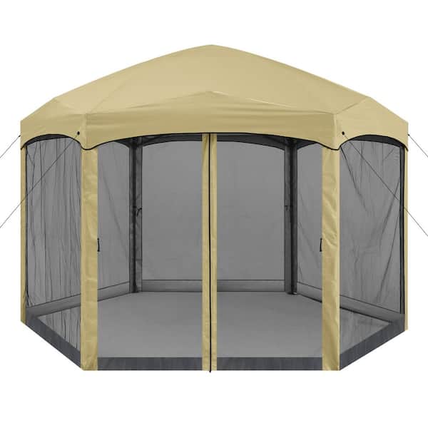 ABCCANOPY 12 ft. x 12 ft. Steel Hexagonal Pop-Up Gazebo