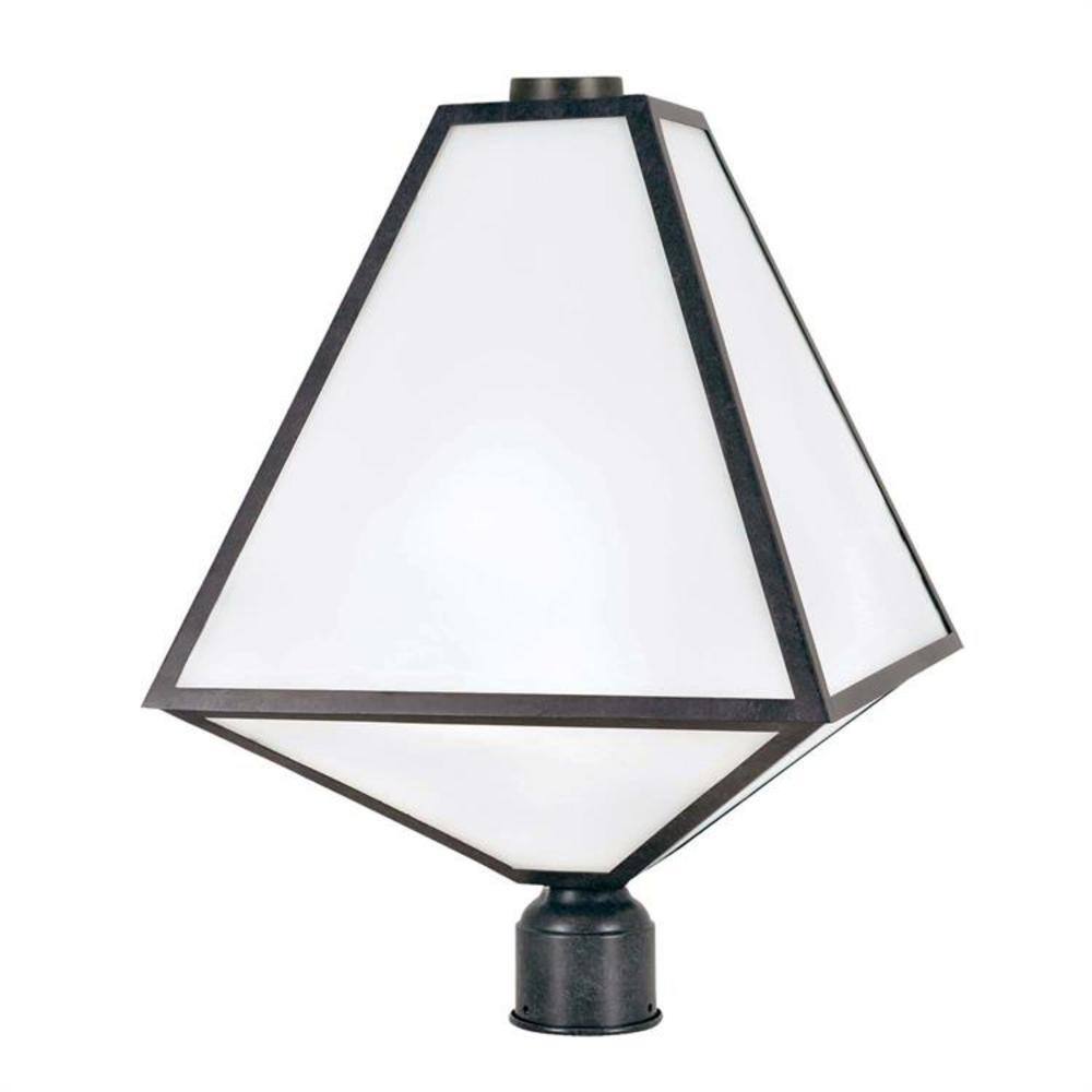 Glacier 3-Light Black Charcoal Outdoor Lantern with Shade price history on PriceWatchPro