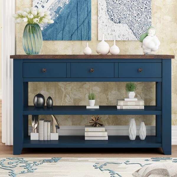 blue entry table