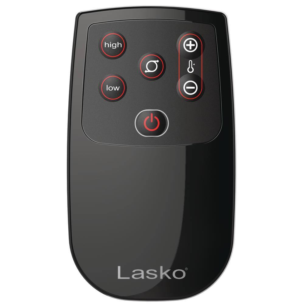 Black Ceramic Tower Heater with Adjustable Thermostat and Remote