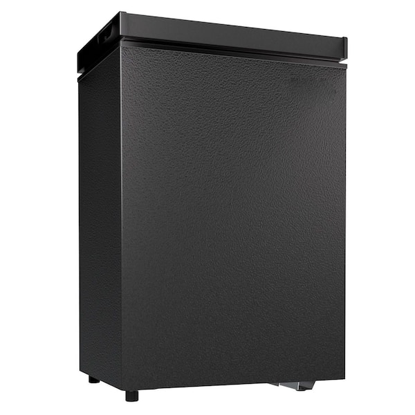 2.8 cu. ft. Manual Defrost Chest Freezer with Removable Basket, Adjustable Thermostat for Garage/Basement in Black