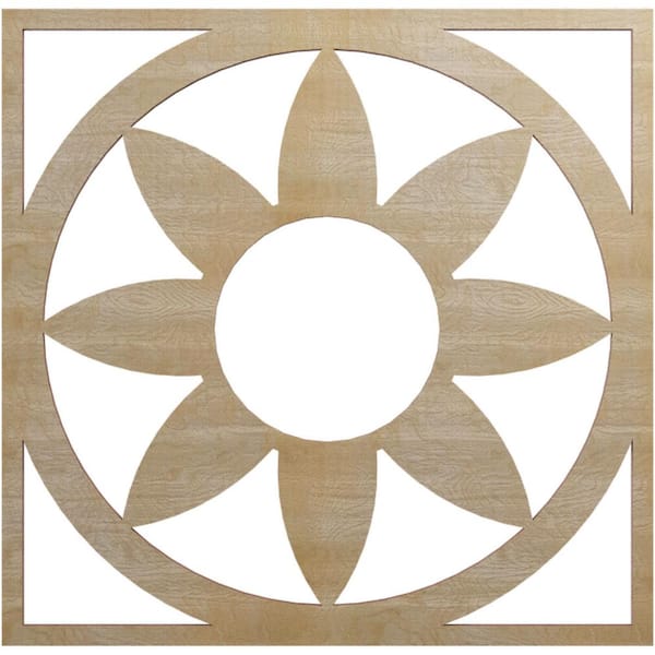 Ekena Millwork 0.25 in. x 6.25 in. x 18 in. Wood Medallion Moulding