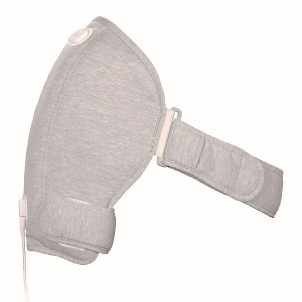 CALMING HEAT 23.43 in. W X 12.8 in. D X 4.13 in. H Weighted Massaging Heating Shoulder Wrap