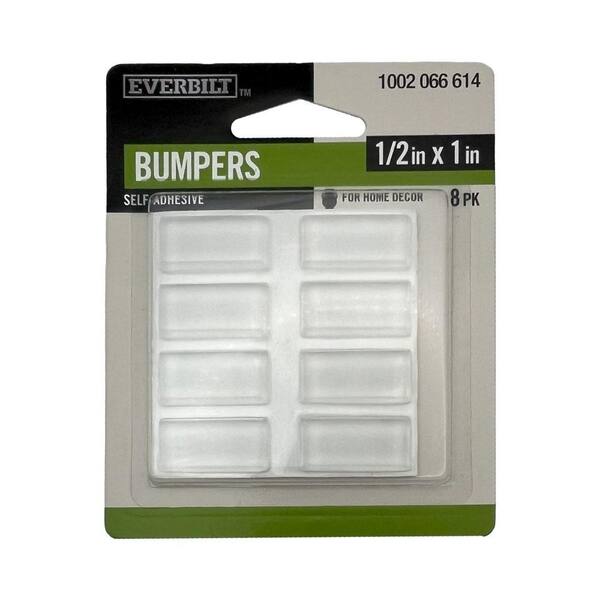 Self-Stick Silicone Rubber Feet - 1" Square Bumpers For Electronics & Furniture (8 Pack)