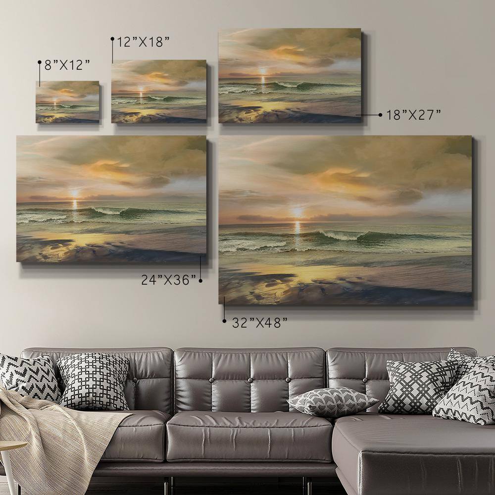 Monterey Sunset Scenic Landscape Canvas Wall Art, 40" x 60"