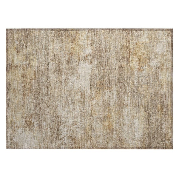 Chantille Machine Washable Indoor/Outdoor Abstract ACN2369 Khaki 2 ft. x 3 ft. Accent Rug