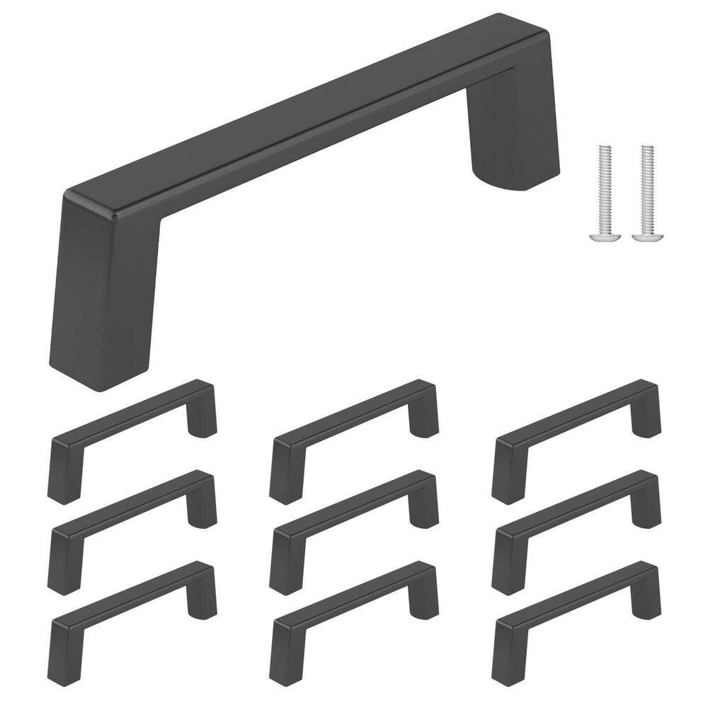 (10-Pack) Eglinton Collection 3 in. (76 mm) Modern Matte Black Rectangular Cabinet Bar Pull price history on PriceWatchPro