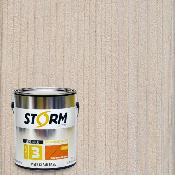 Storm System Category 3 1 gal. Country Club White Exterior Semi-Solid Dual Dispersion Wood Finish