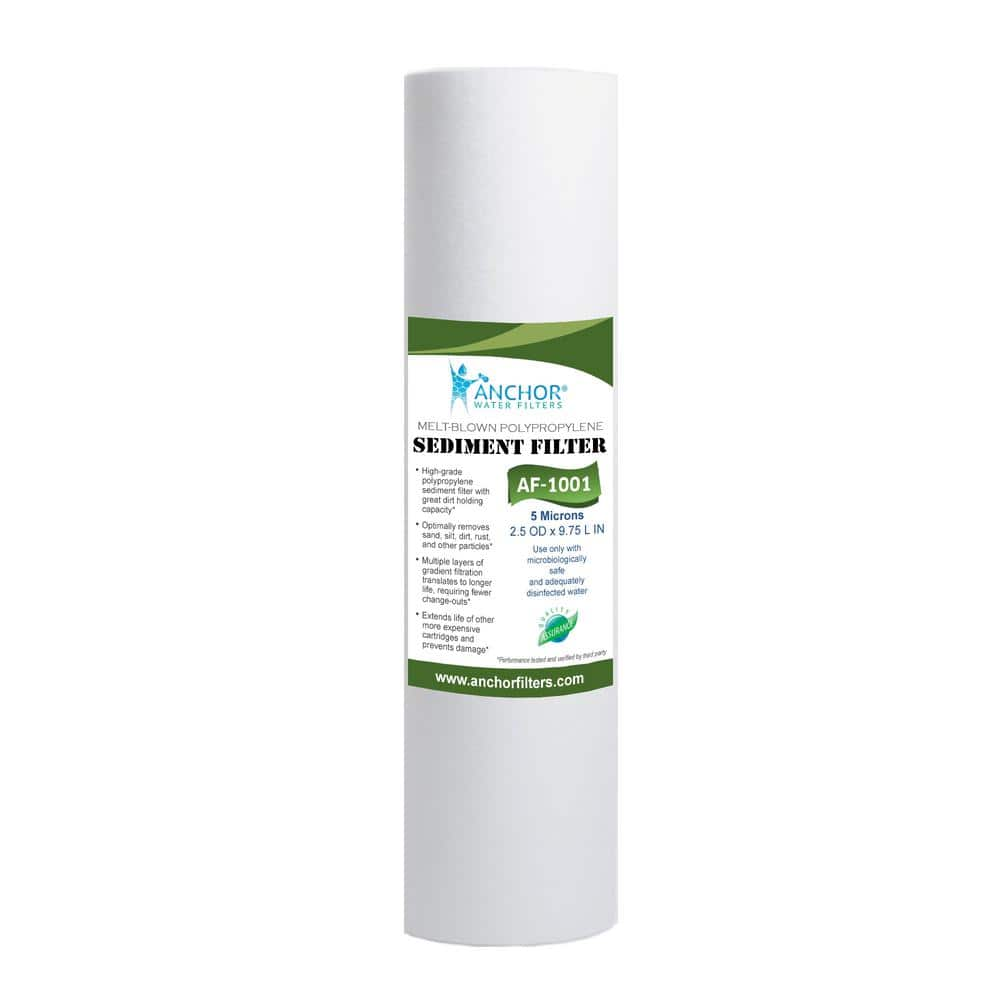 ANCHOR WATER FILTERS Sediment Water Filter Cartridge for Reverse Osmosis Water Filtration Systems